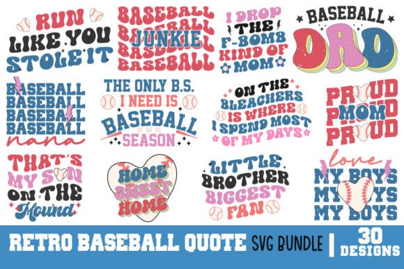 Retro Baseball Quote SVG Bundle: A Designer’s Review