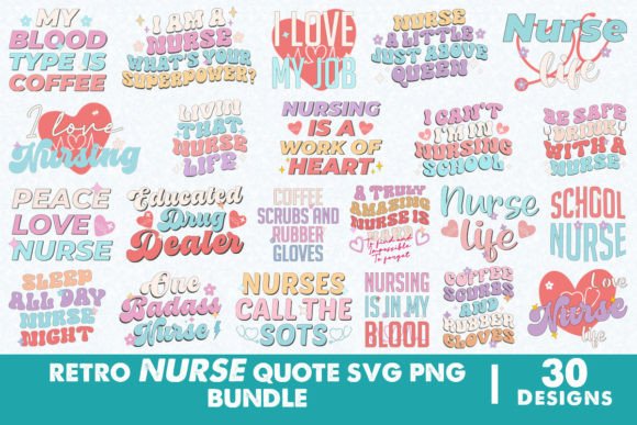 Retro Nurse Quote SVG Bundle: A Designer’s Review