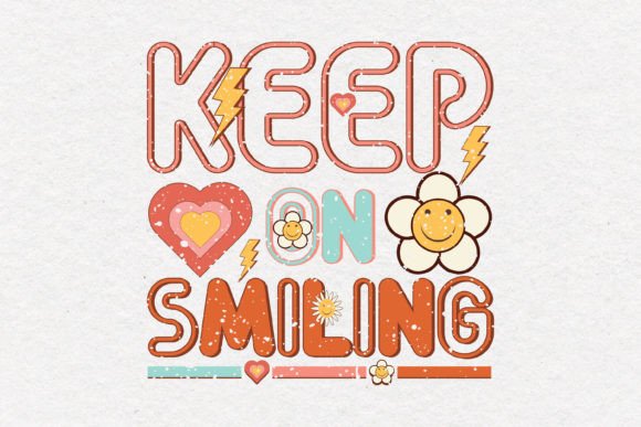 Review: Keep on Smiling Retro Quote SVG Design
