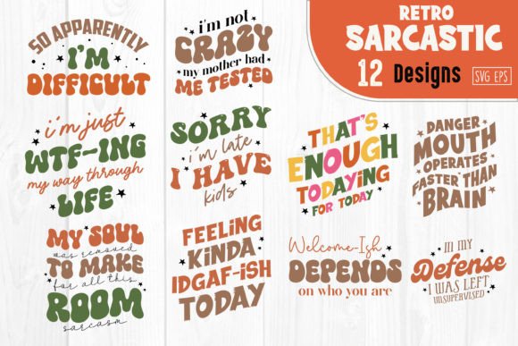 Review: Retro Sarcastic Quote SVG Bundle for Embroidery