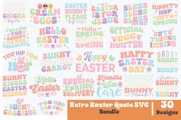 Reviewing the Retro Easter Quote SVG Bundle